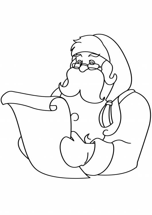 Bring color to Santa's Village with this coloring page featuring Santa with a list from the North Pole! The elves have prepared the Nice list, are you on it?