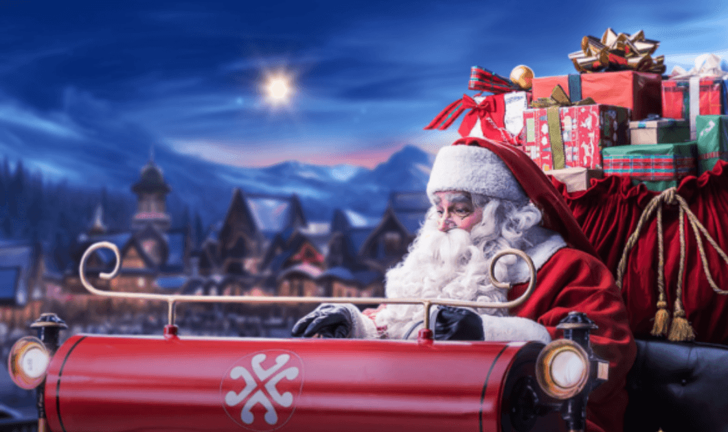 Santa in Sled